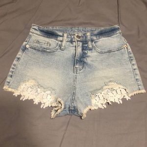 NWOT Size 2 Jean Shorts w Lace Wild Fable